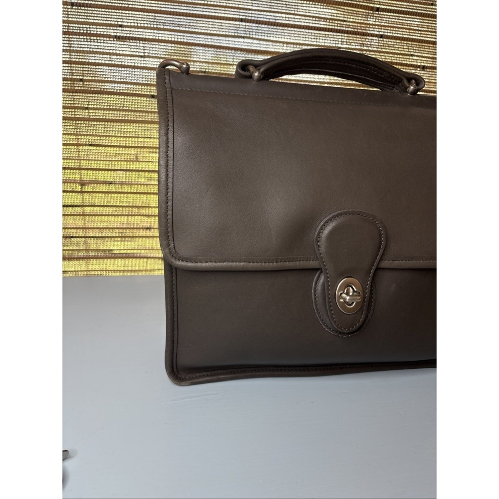Vintage Coach Willis 9927 gray leather Crossbody Costa Rica soft hang Tag (S7) - Picture 3 of 16